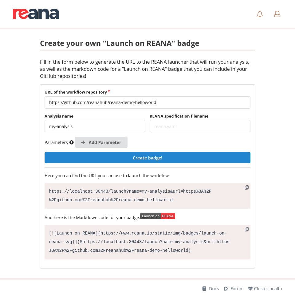 Launcher badge creator